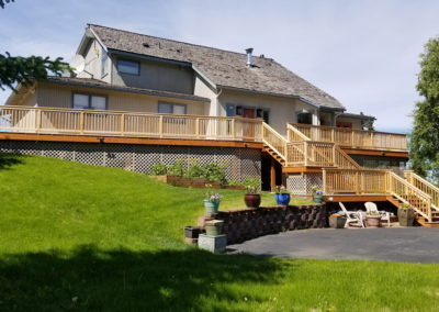 showoff a wrap around deck for your home
