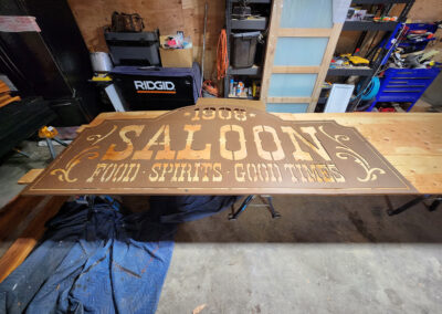 1908 saloon downtown sandpoint sign